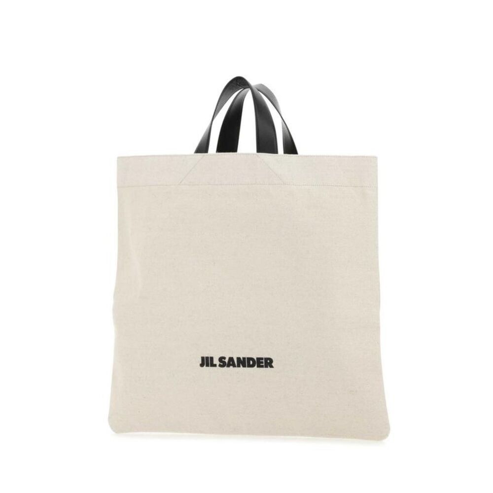 JIL SANDER Canvas Tote Bag Women BEIGE O TAN Handbags